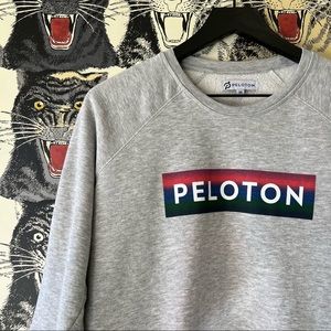 Peloton together we go far rainbow box logo sweatshirt